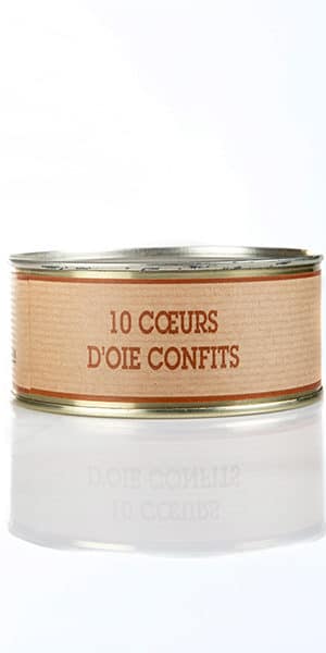 10 coeurs d'oie confits