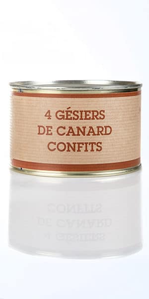 Gésiers de canard confits
