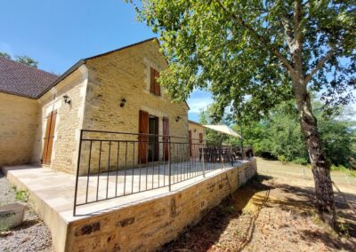 façade arrière avec terrasse